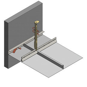 Wandaansluiting met U-profiel