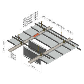 KLB 5.2.1.2 Longitudinal strip grid with grid bracket