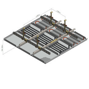 KQH 2.1.1.2 Controsoffitto raffrescante con tubature di rame o materiale plastico