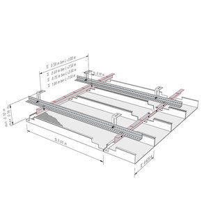 KLH 2.2.1.3 Sous-structure standard avec cornière perforée - exécution basse