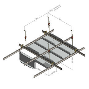 KLK 1.2.1.1 Sous-structure standard double - suspente rapide