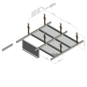 Langfeldkassettendecke mit "Fenstereffekt"