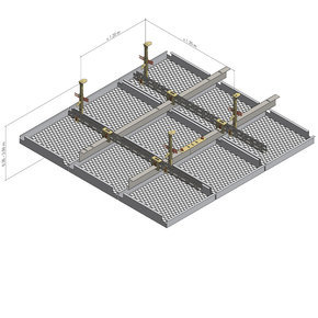 Streckmetalldecke Quadratkassetten Einhänge