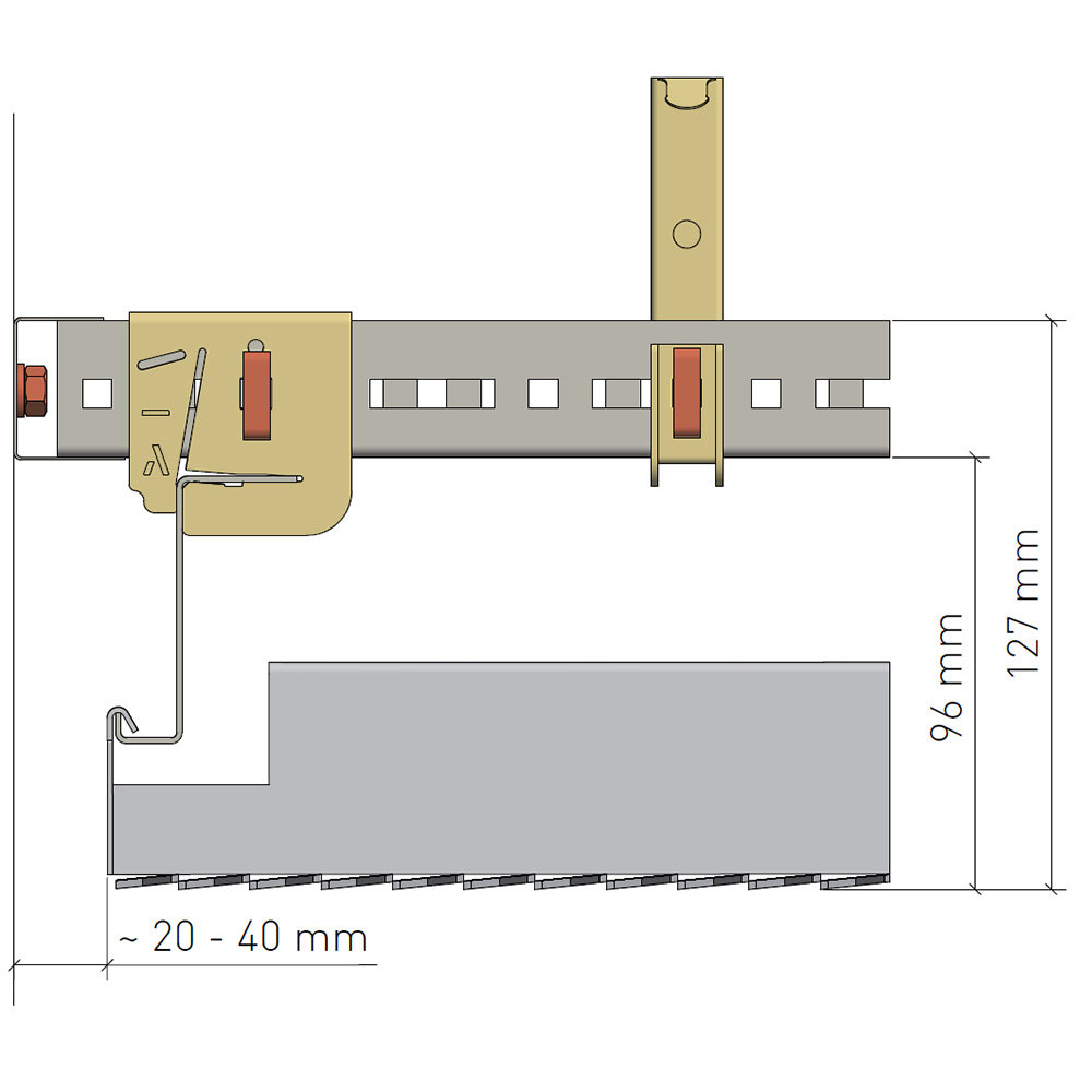 Streckmetalldecke F r R ume Z Einh ngesystem FURAL