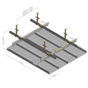 Expanded Metal Ceiling For Rooms Hang Ins System Fural