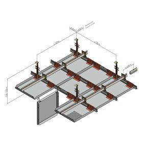 KQK 1.1.1.2 BWS ball-proof ceiling - with nonius suspension element